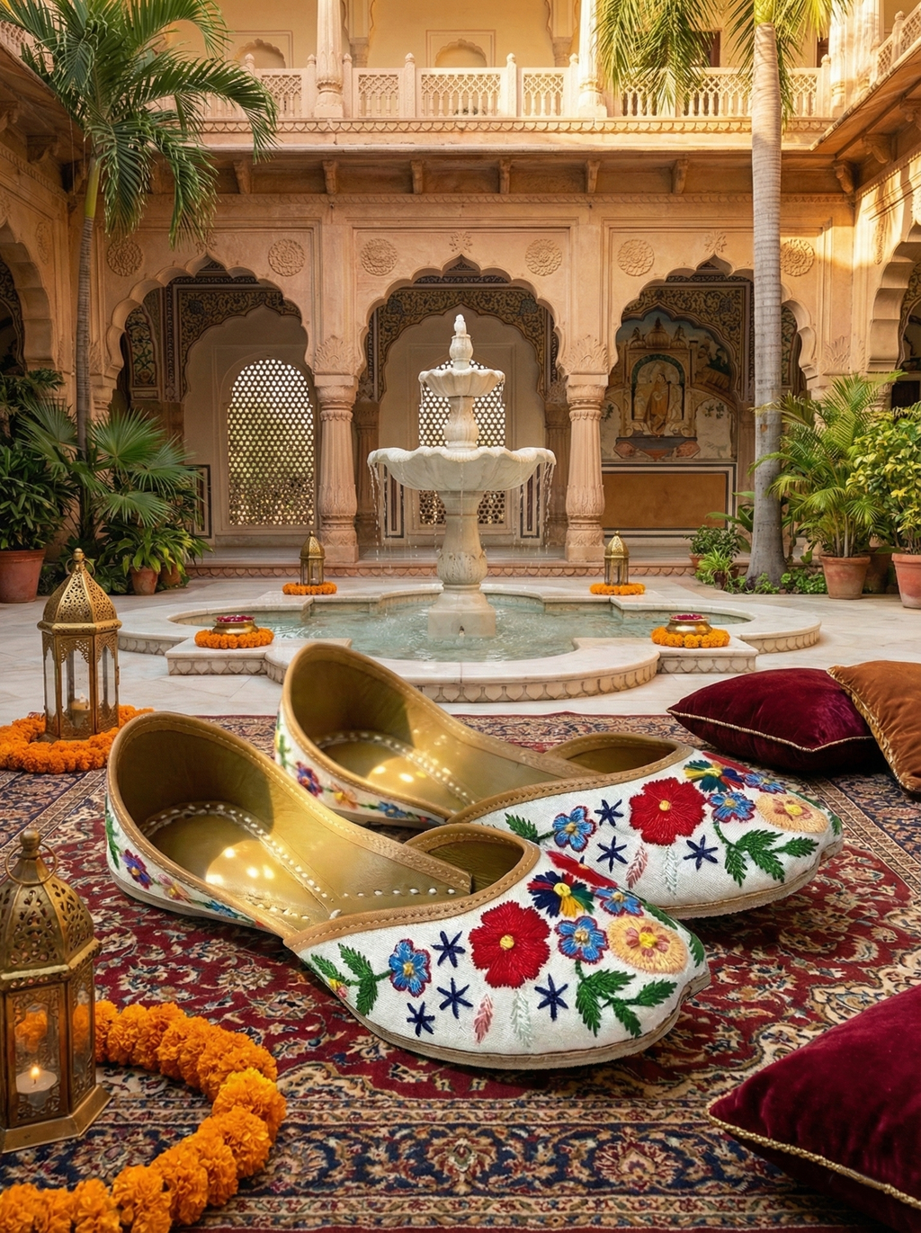 Gulzaar (white) Jutti