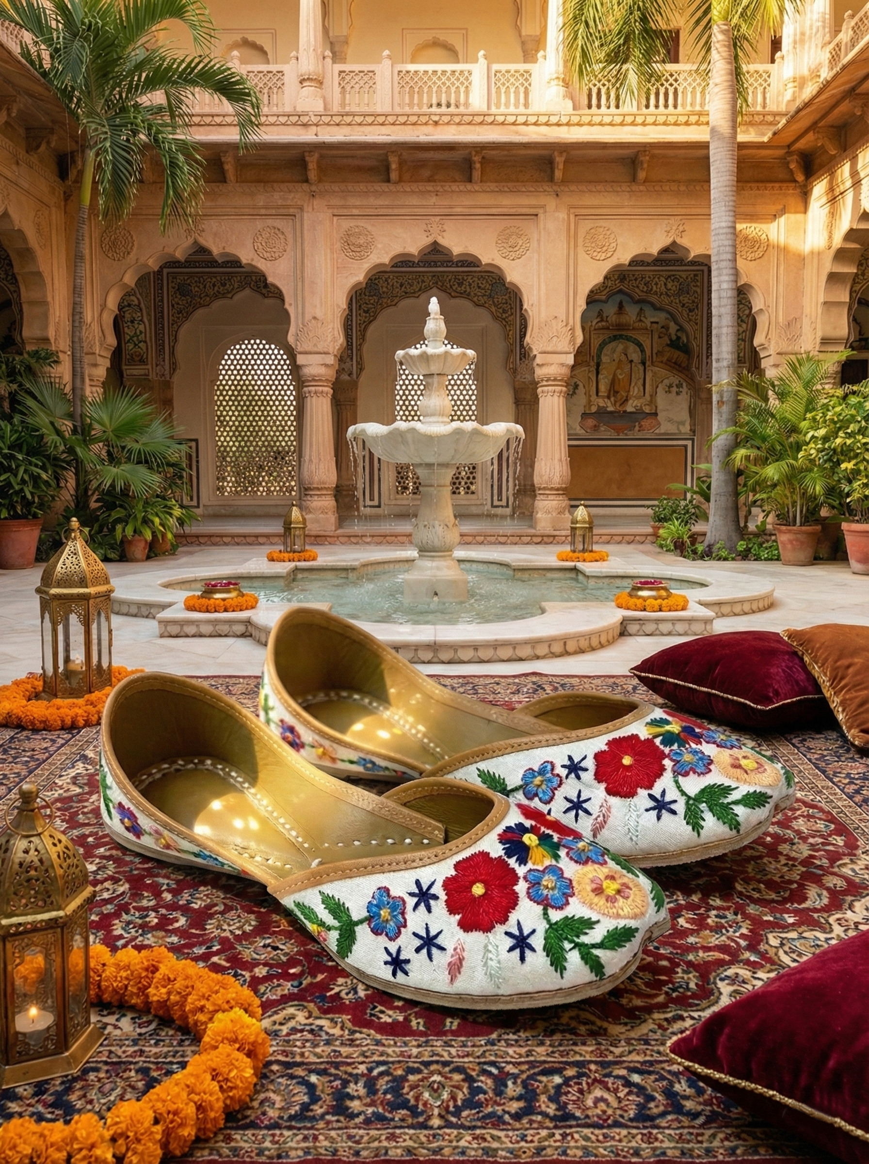 Gulzaar (white) Jutti